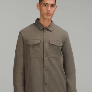 Lululemon Men's Brown Gridliner Fleece Overshirt medium